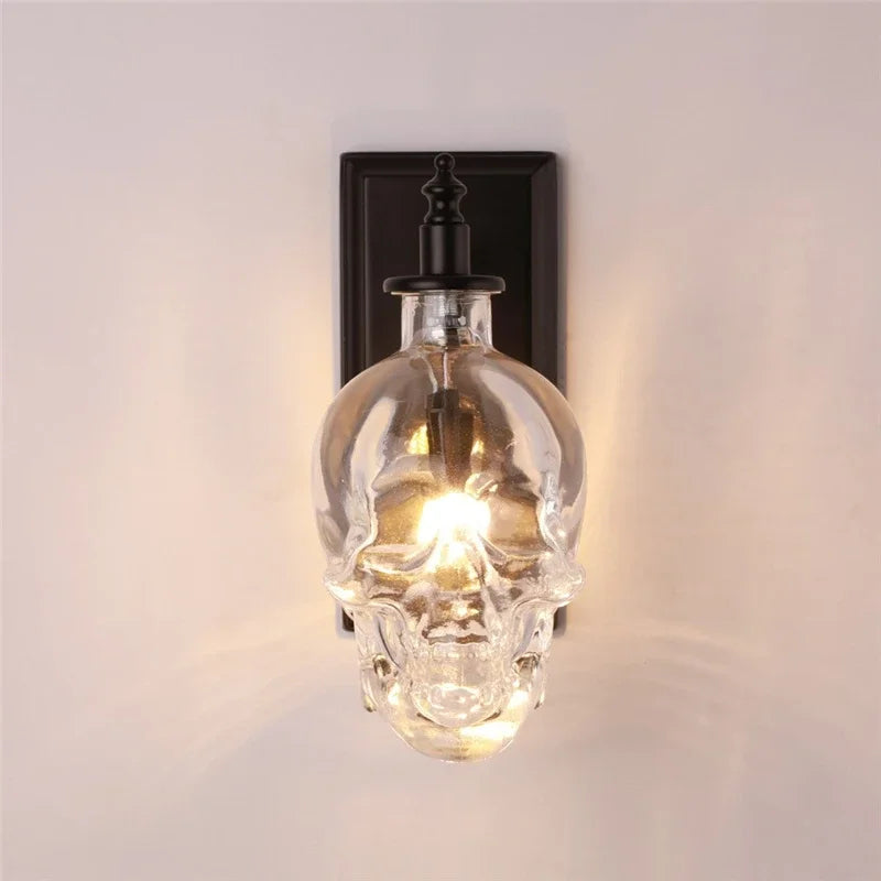 Sikunuo | Gothic Skull Bottle Retro Wall Lamp