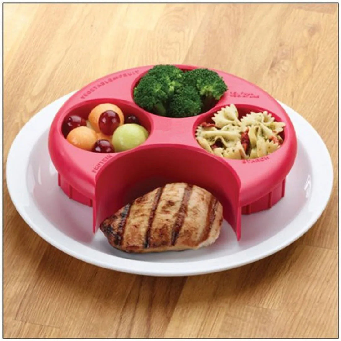 Sikunuo | Kids Food Four-Section Portion-Control Serving Tray