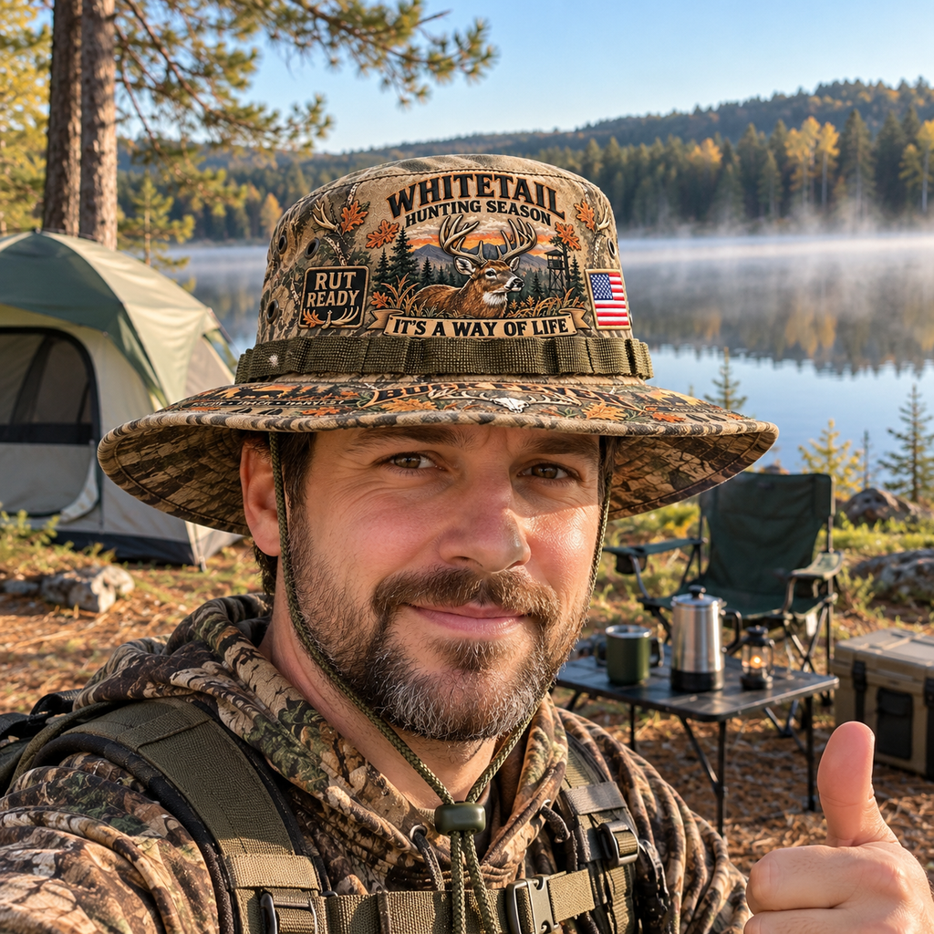 Whitetail Hunting Season Buck Fever Boonie Hat