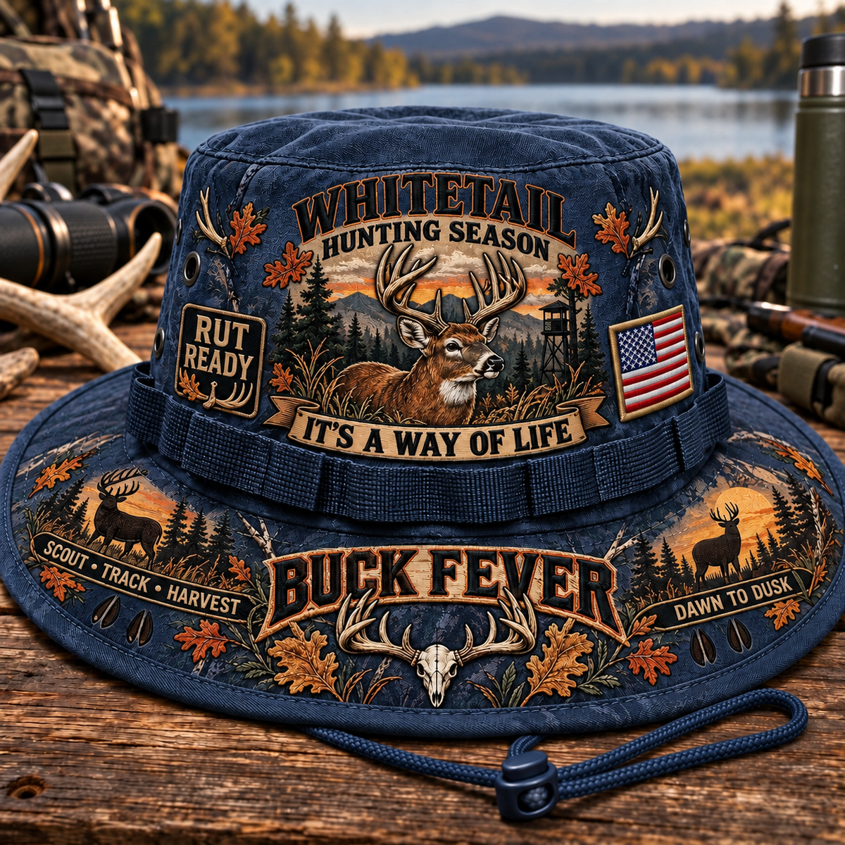 Whitetail Hunting Season Buck Fever Boonie Hat