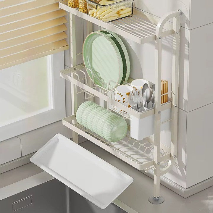Sikunuo | Shelf Sleek Space-Saving Multi-Tier Kitchen Storage Rack