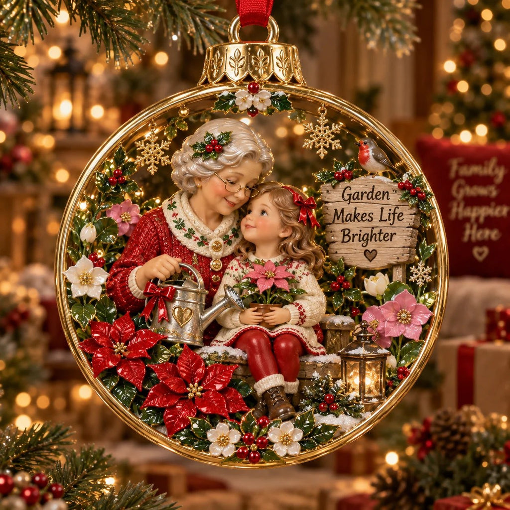 Christmas Floral Holiday Hanging Decoration Ornament