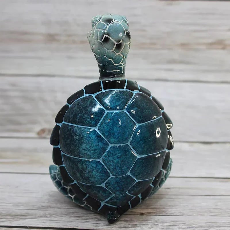 Sikunuo | Resin Sea Turtle Figure – Calming Meditation Decoration for Home