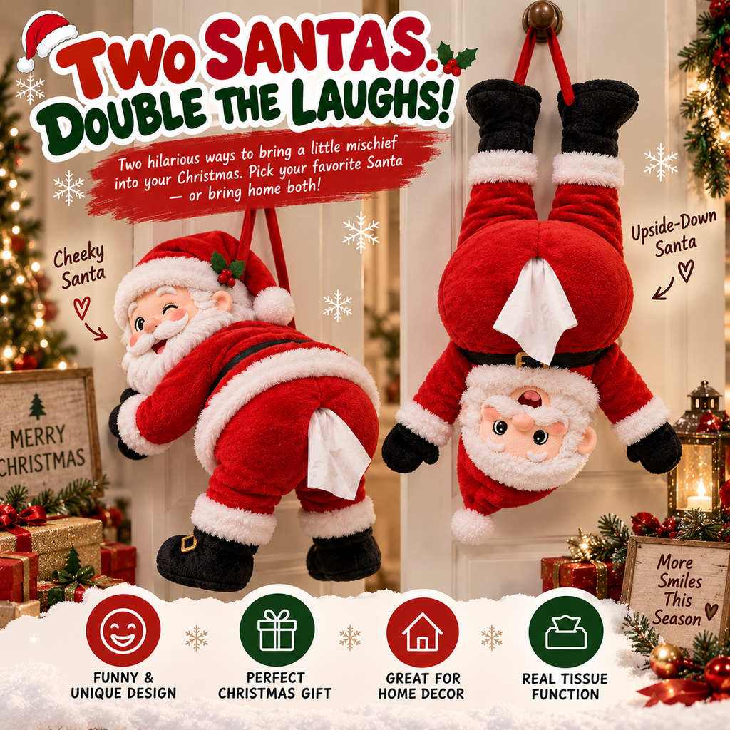 Santa Tissue Holder Funny Christmas Gift