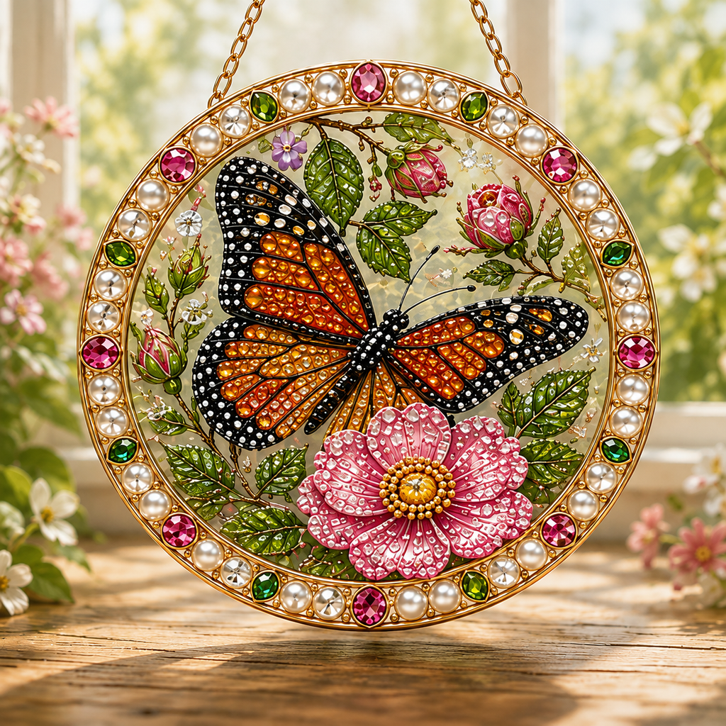 DIY Jeweled Garden Blessings Hanging Decor Kit