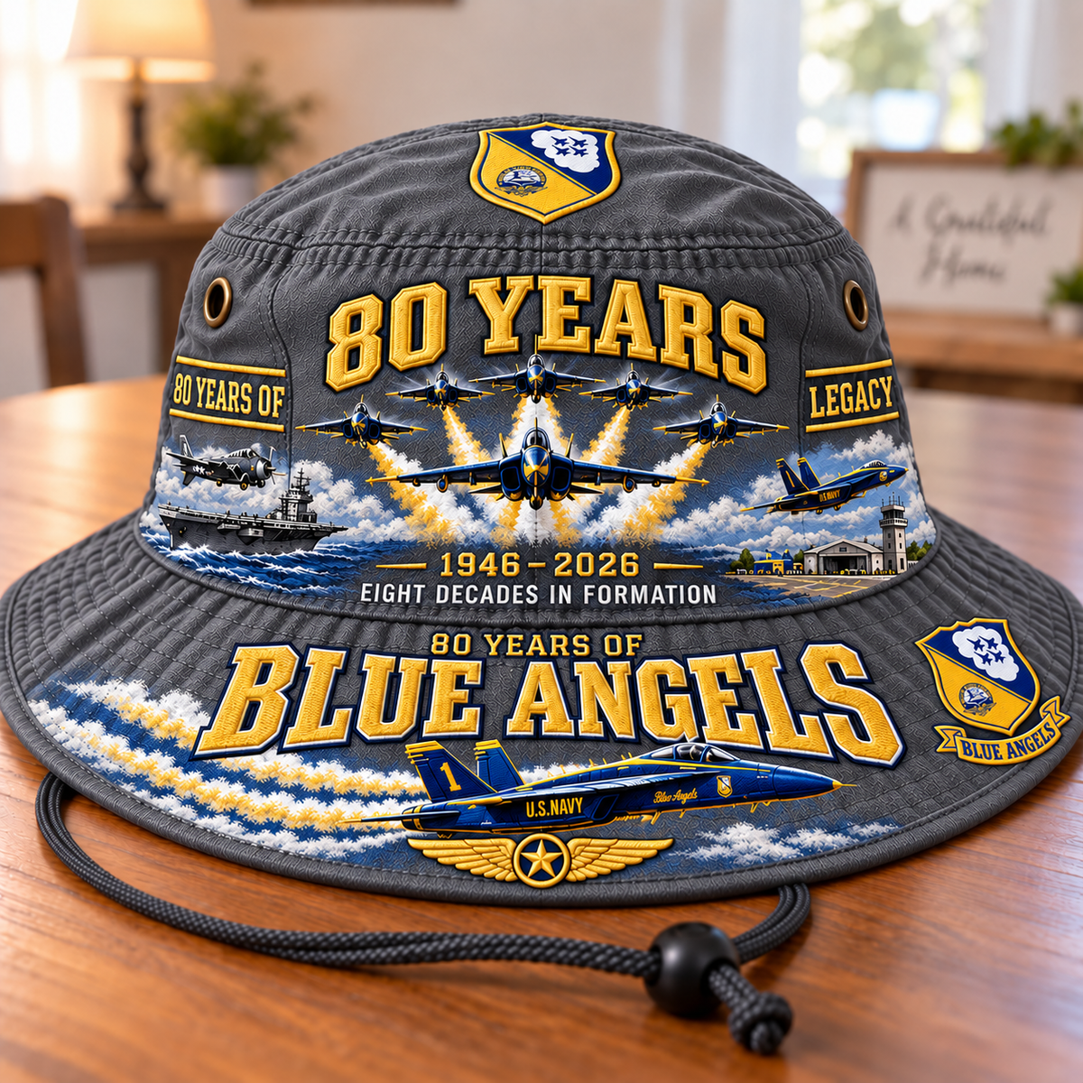 Blue Angels 80th Anniversary Bucket Hat