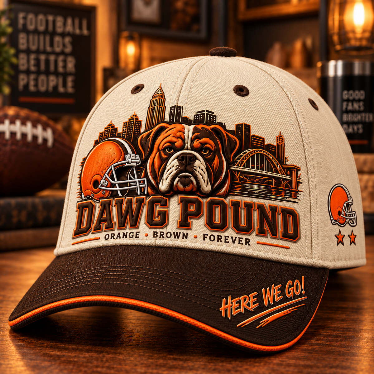 Dawg Pound Football Fan Cap