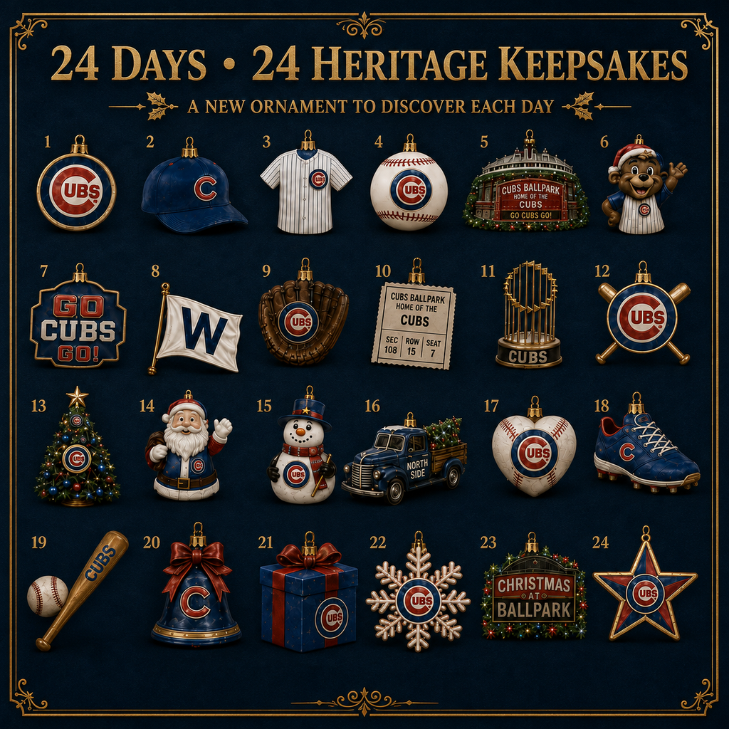Go Cubs Go! Baseball Christmas Advent Calendar