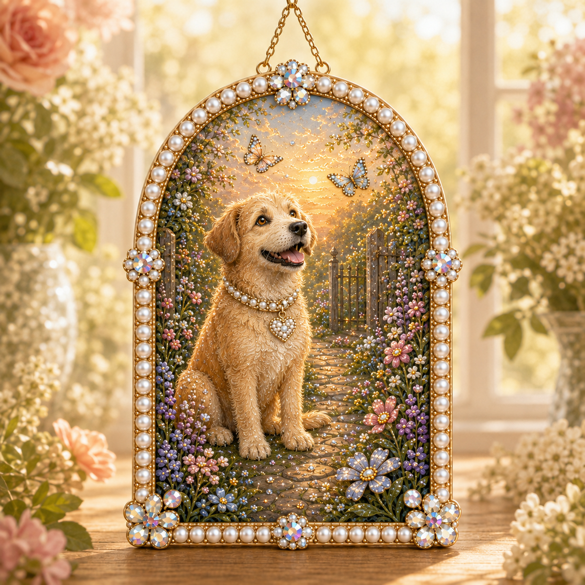 DIY Jeweled Pet Memory Garden Hanging Decor Kit