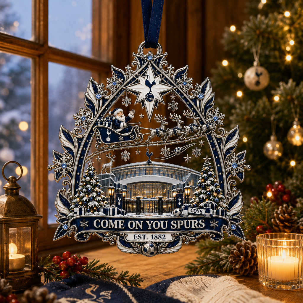COME ON YOU SPURS Christmas Stadium Keepsake Ornament