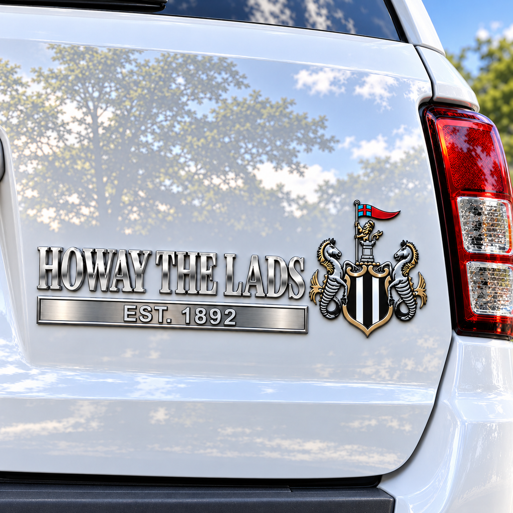 HOWAY THE LADS 3D Metal Car Emblem