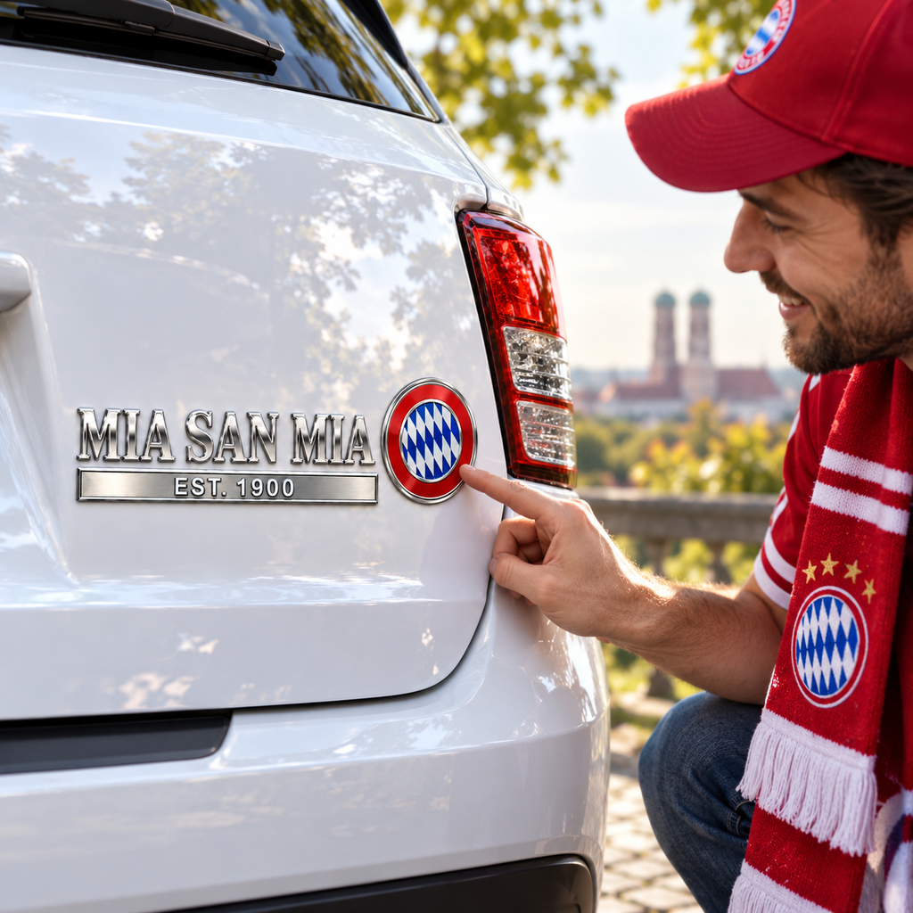 MIA SAN MIA 3D Metal Car Emblem