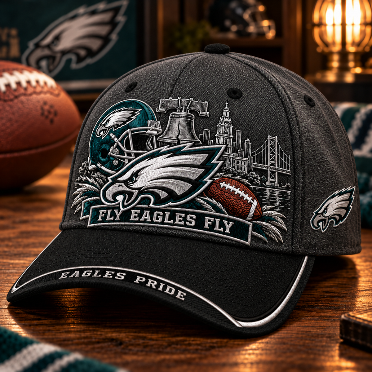 Fly Eagles Fly Football Cap