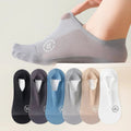 Sikunuo | 4 Pair Breathable, Invisible Moisture-Wicking Mesh Socks