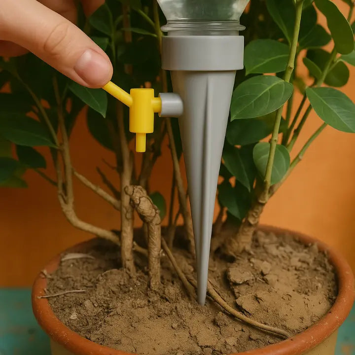 Sikunuo | 4 Pieces - Watering Tips for Potted Plants – Your Practical Garden Helper!