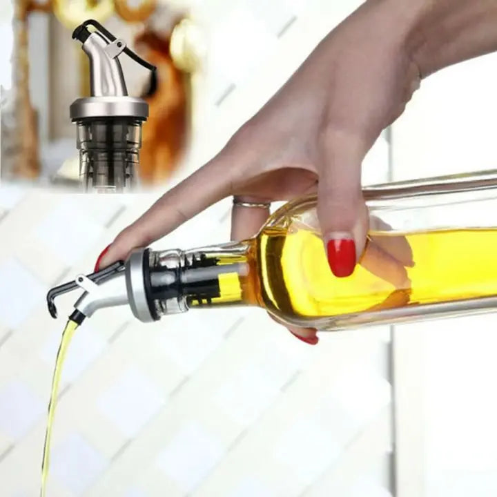 Sikunuo | 4 pieces | Pourer for oil & sauce bottles – drip-free, leak-proof