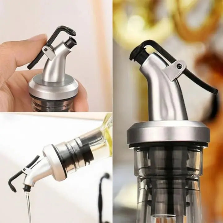 Sikunuo | 4 pieces | Pourer for oil & sauce bottles – drip-free, leak-proof