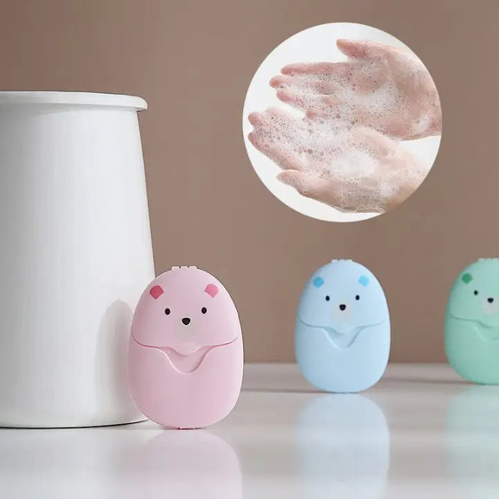 Sikunuo | 4 pieces | Travel soap leaves in case – compact, hygienic & practical