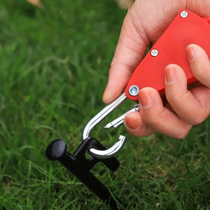 Adjustable Reflective Camping Rope Set of 4 with Pulley and Carabiner