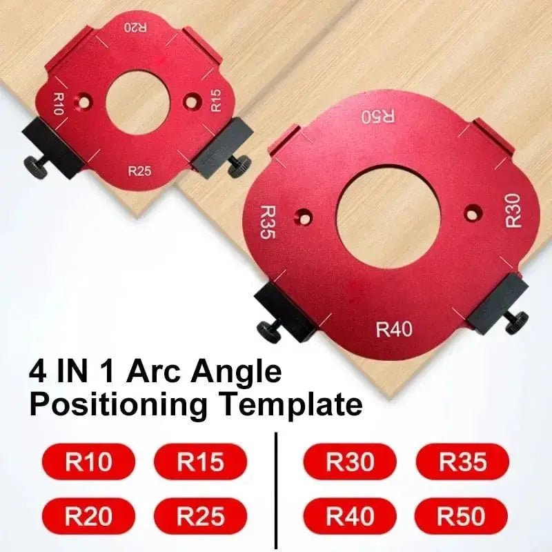 Sikunuo | 4-in-1 Aluminum Rounding Template – precise corner rounding