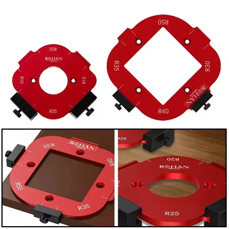 Sikunuo | 4-in-1 Aluminum Rounding Template – precise corner rounding
