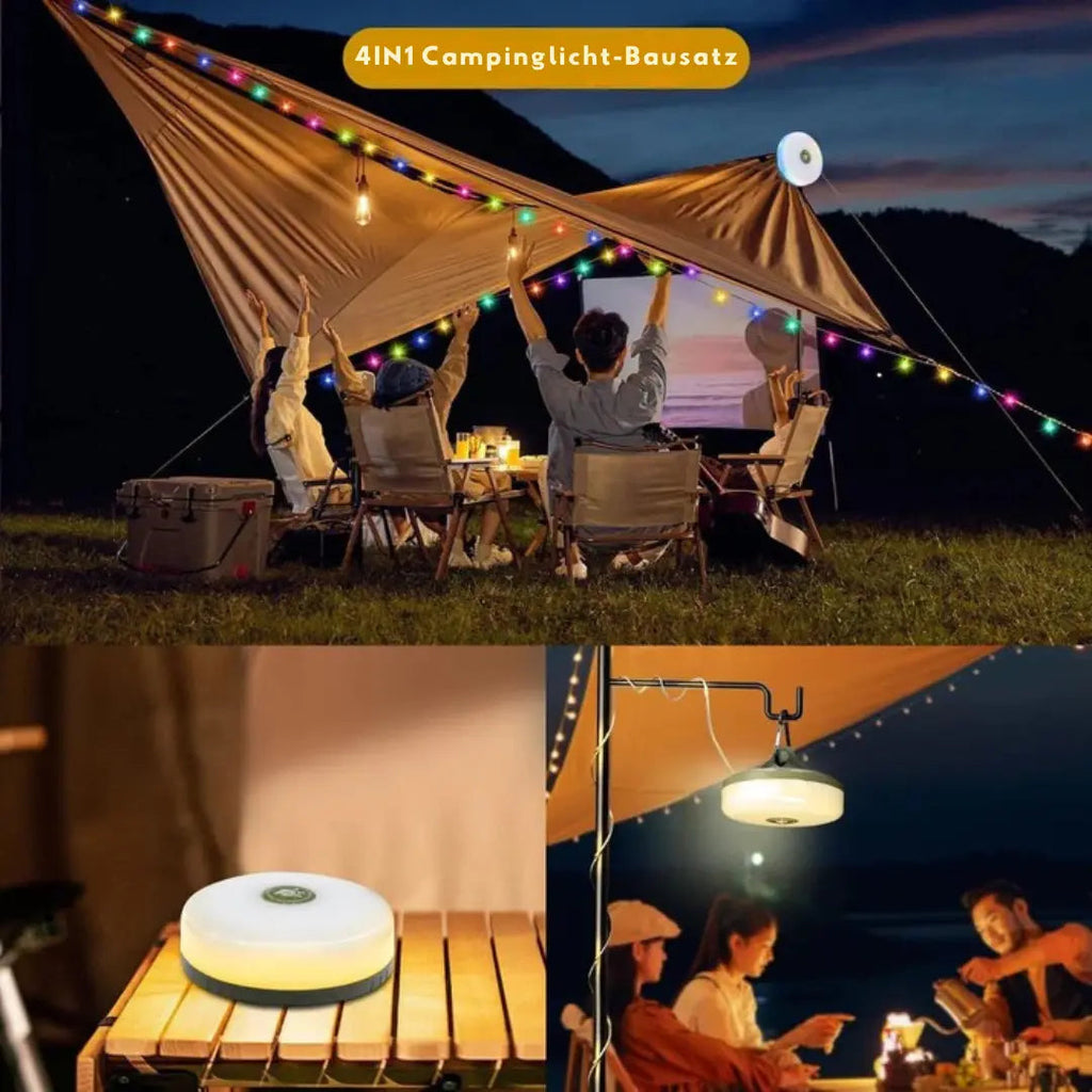 Sikunuo | 4-in-1 Multifunctional Camping Light – Light, Power & Comfort