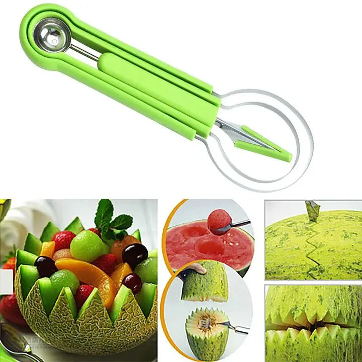 Sikunuo | 4-in-1 Stainless Steel Fruit Cutter Set