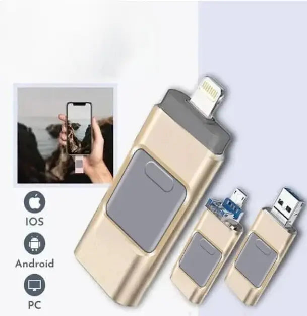 Sikunuo | 4-in-1-Flash-Drive – More storage space, no lost memories