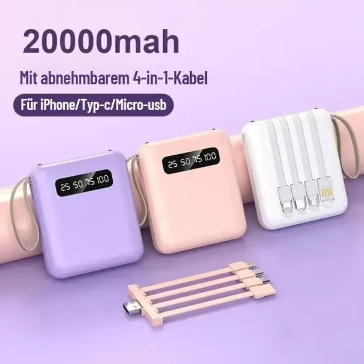 Sikunuo | 4-in-1 Powerbank Fast Charging – Compact & Powerful