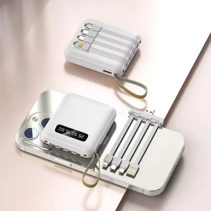 Sikunuo | 4-in-1 Powerbank Fast Charging – Compact & Powerful