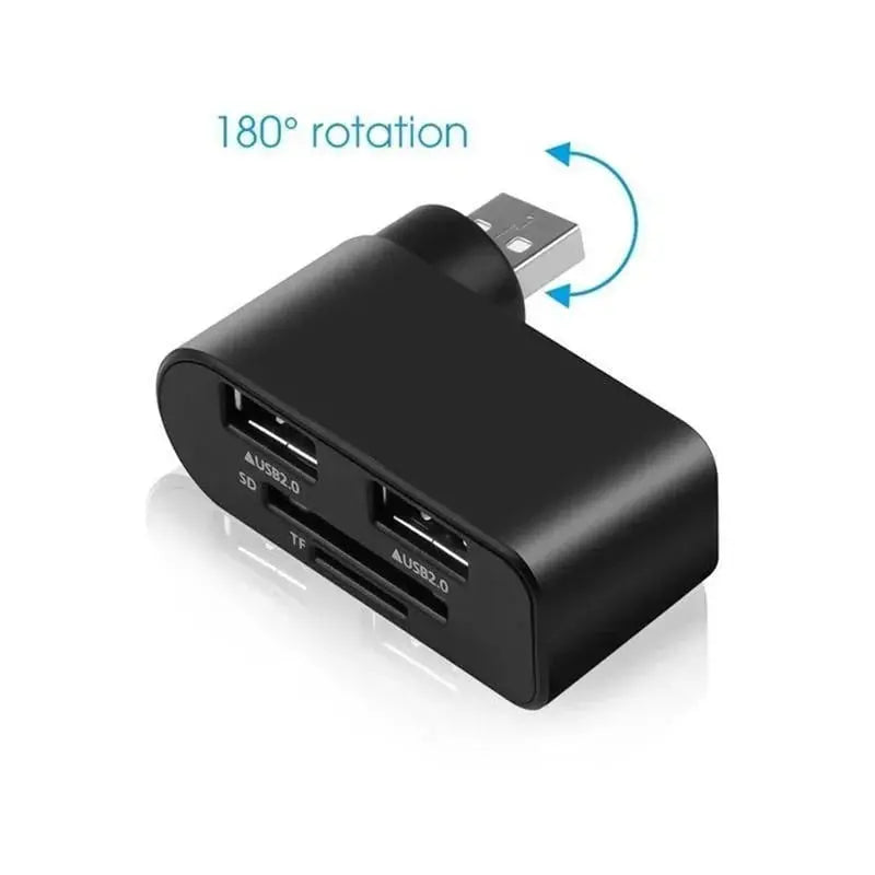 Sikunuo | 4-in-1 Redatable USB hub – More ports, less clutter