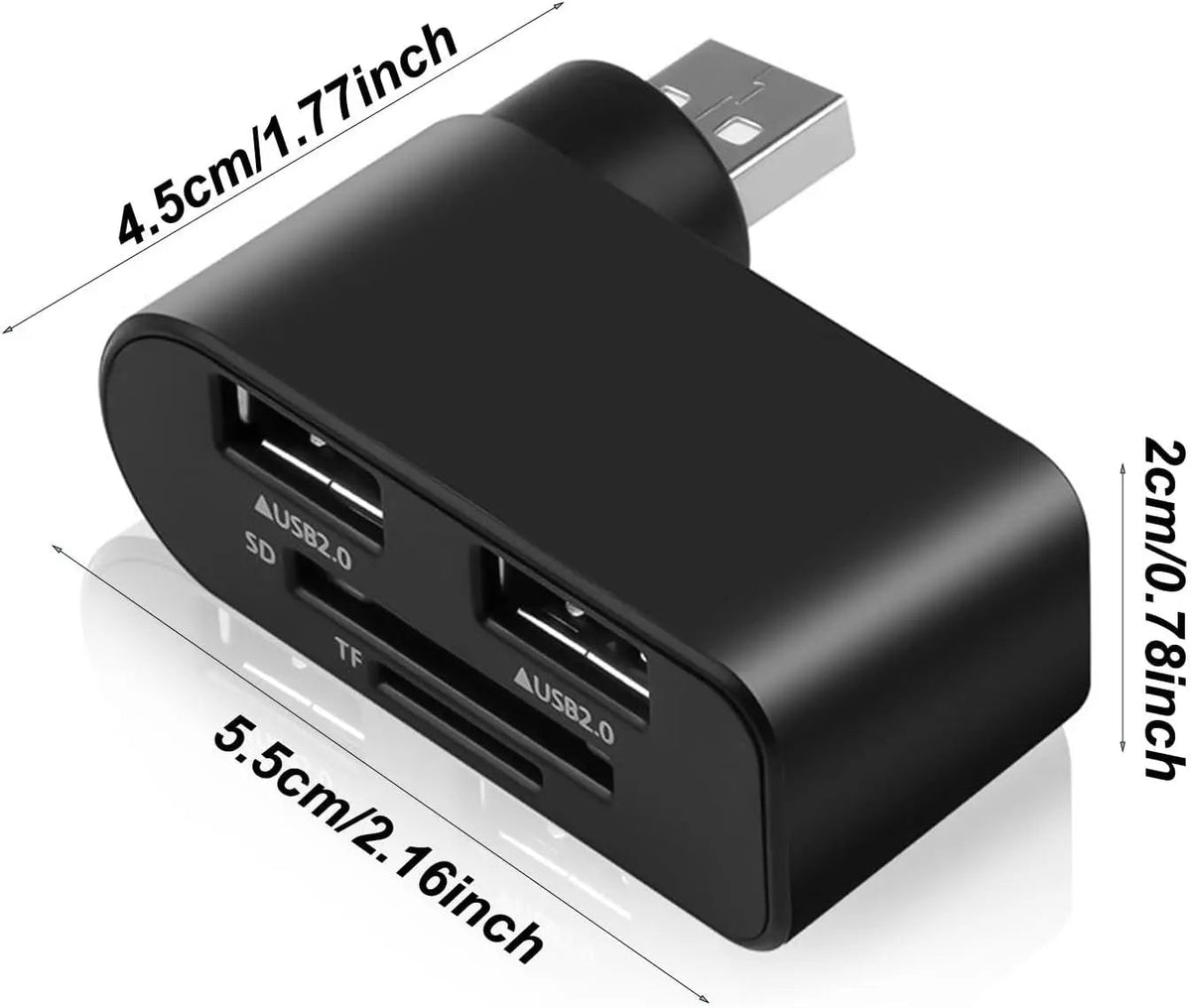Sikunuo | 4-in-1 Redatable USB hub – More ports, less clutter