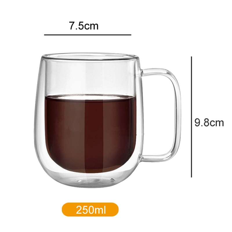 Sikunuo | Handmade Double Thermal Insulated Glass Mug