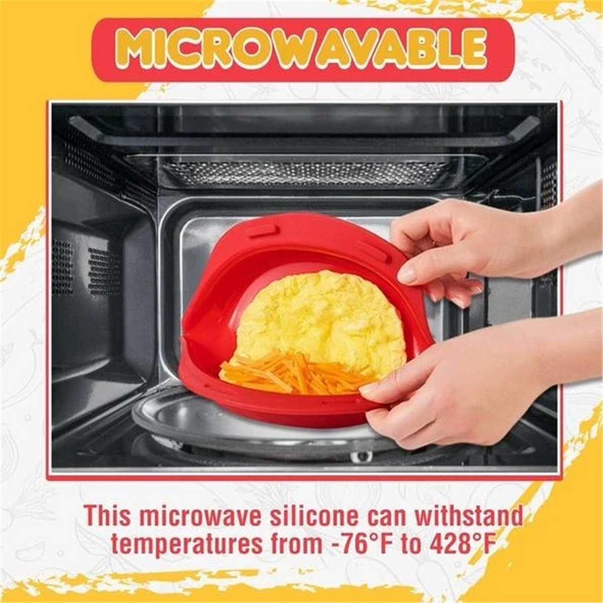 Sikunuo | Non-Stick Microwave Omelette Maker