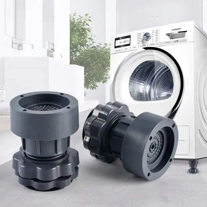 Sikunuo | 4-piece Washing Machine Stand Set – Adjustable Feet