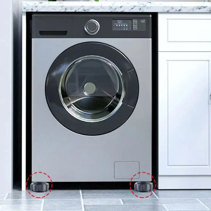 Sikunuo | 4-piece Washing Machine Stand Set – Adjustable Feet