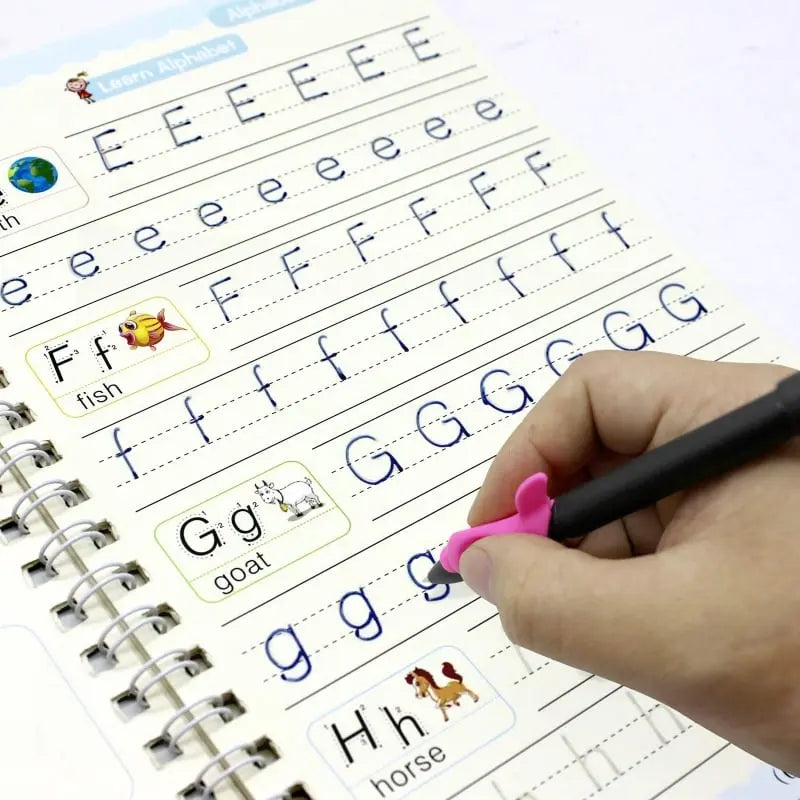 Sikunuo | 4-piece Reusable Learning Booklet Set for Children
