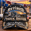 Retired Truck Driver Baseball Cap