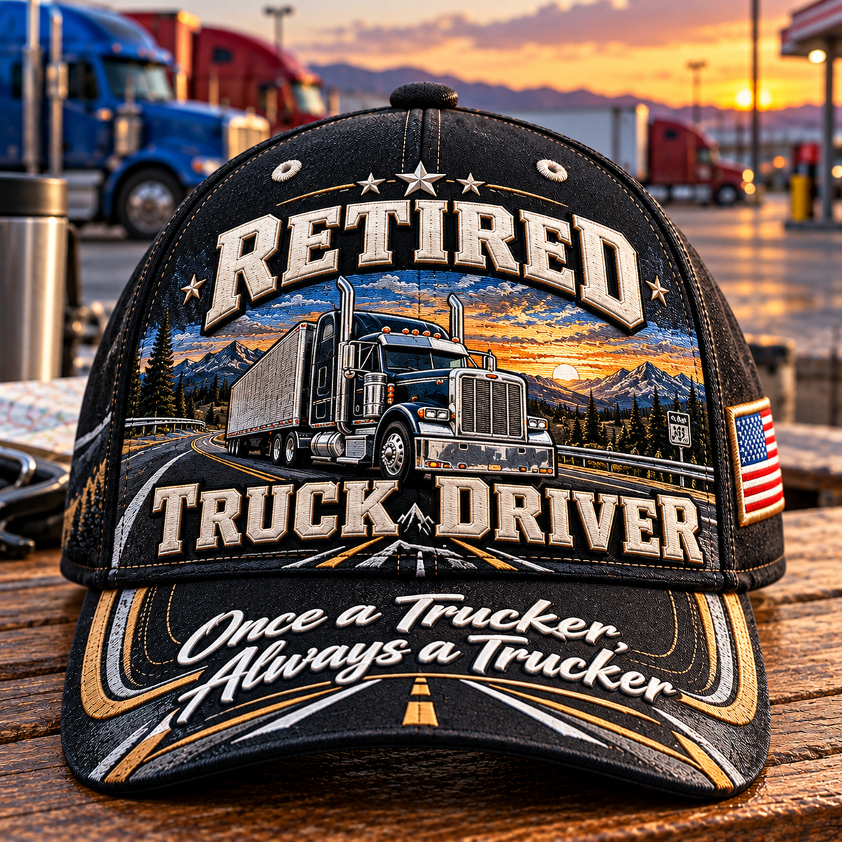 Retired Truck Driver Baseball Cap
