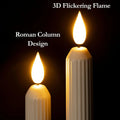 Sikunuo | Flameless LED Window Candles with Twilight Sensor, 6 Piece Set