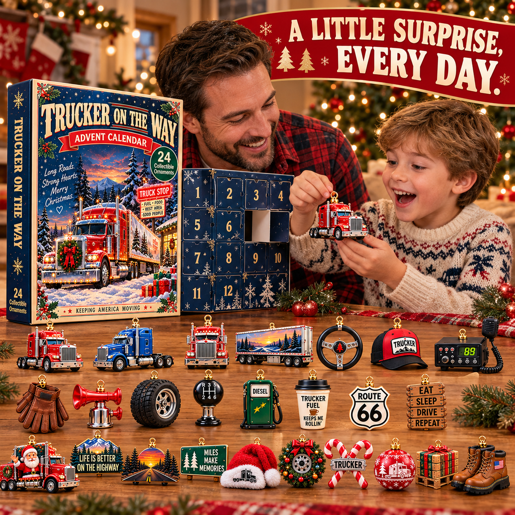 Trucker On The Way Christmas Advent Calendar