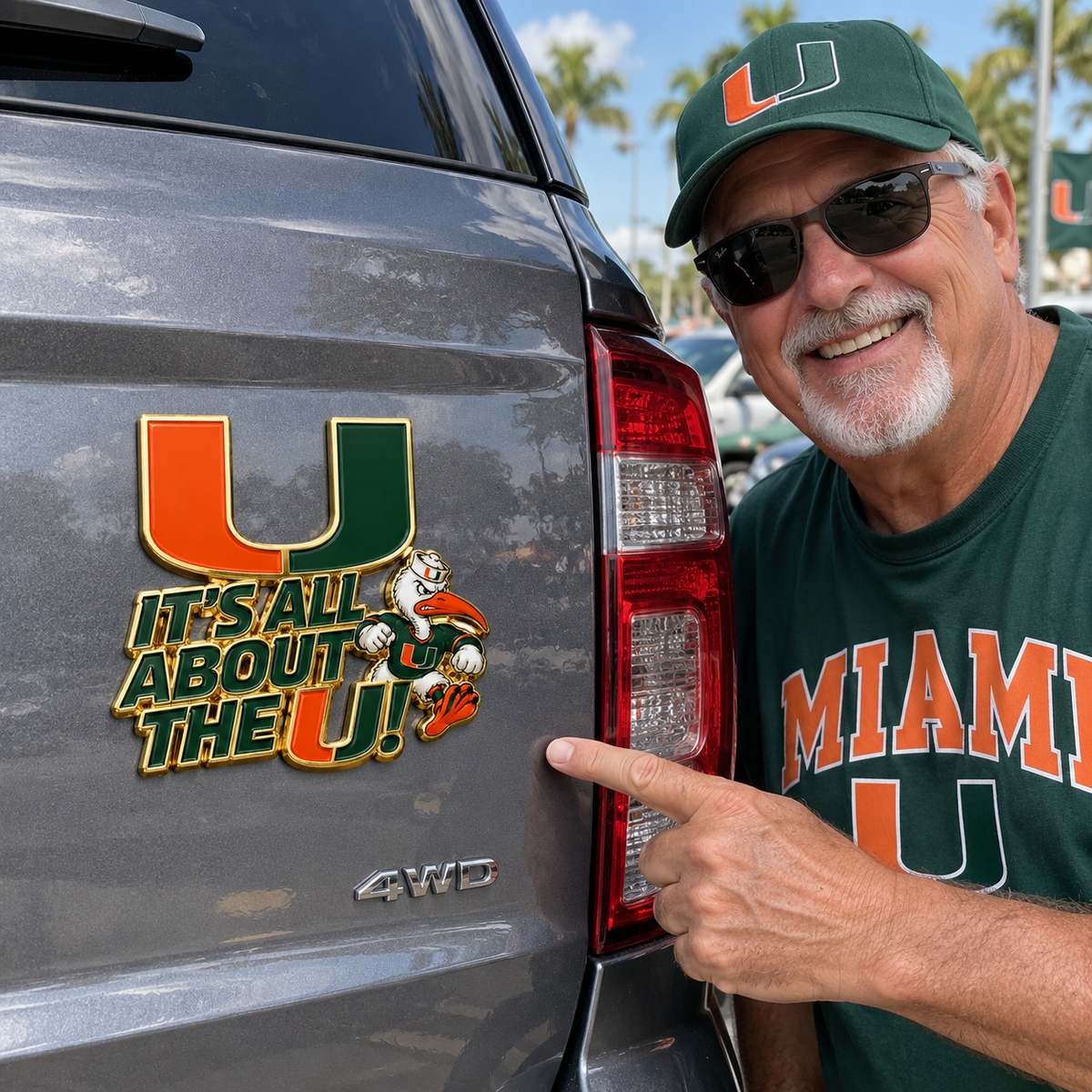 It’s All About The U Car Emblem Metal Badge