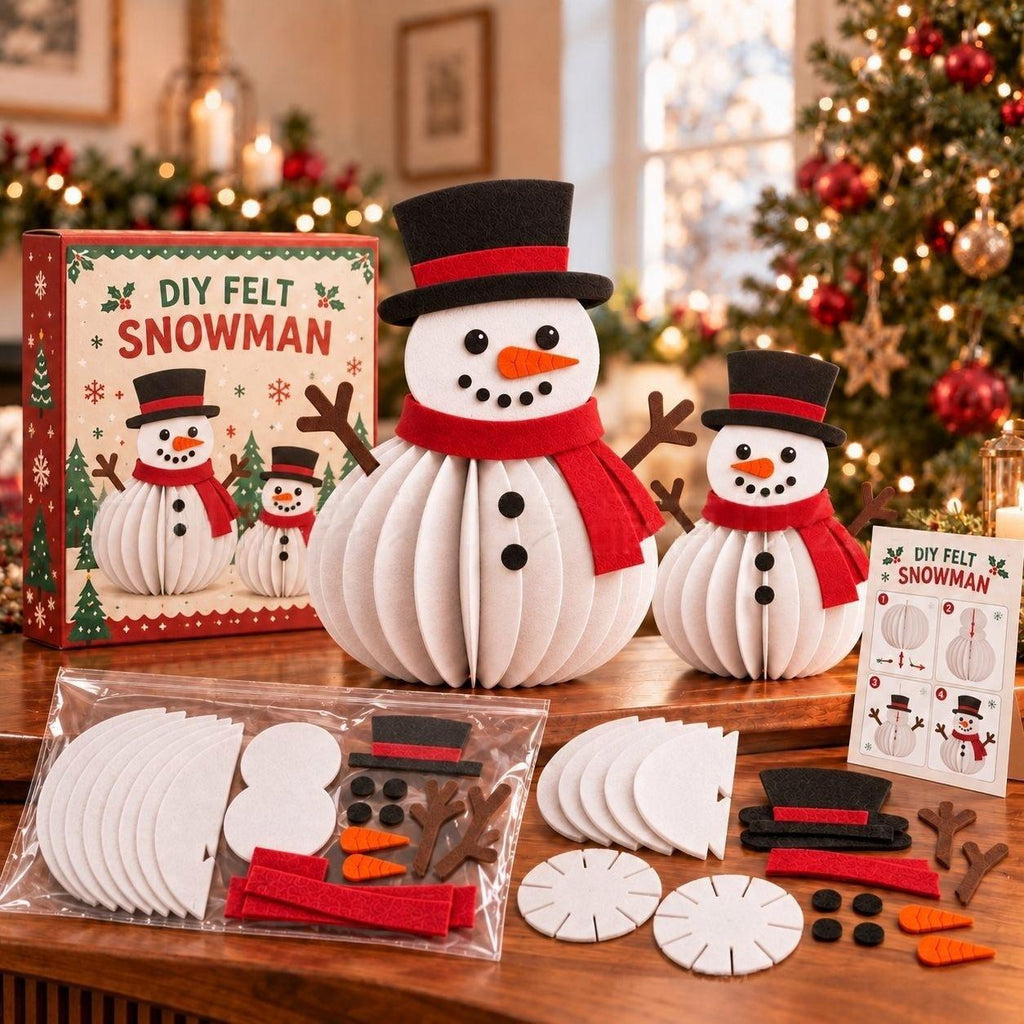 DIY 3D Felt Christmas Friends Kit DIY
