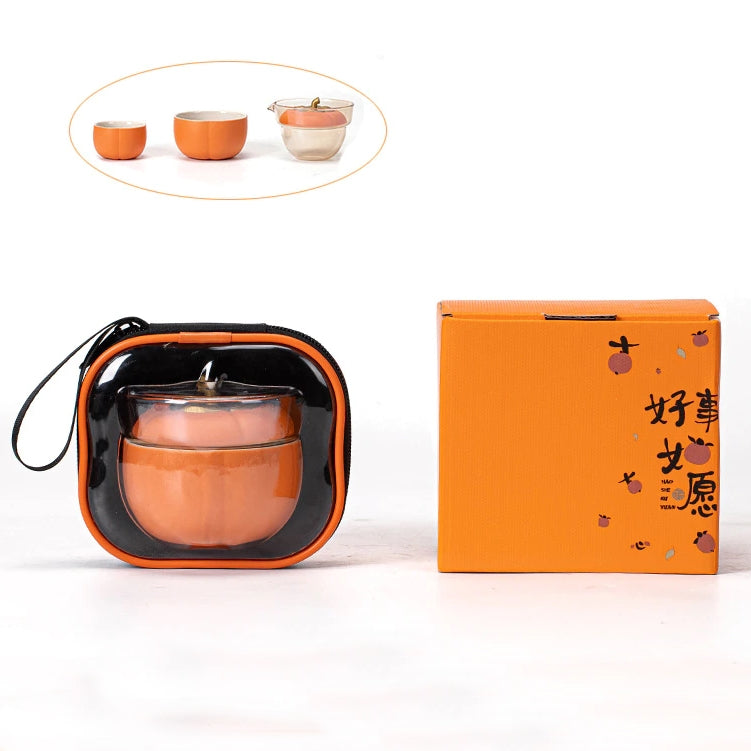 Sikunuo | Mini Pumpkin Ceramic Teapot Set