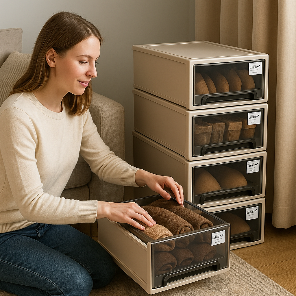 Sikunuo | Minimalist Modular Sliding Storage Box