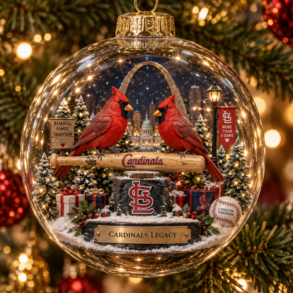 Cardinals Light-Up Heritage Christmas Ornament