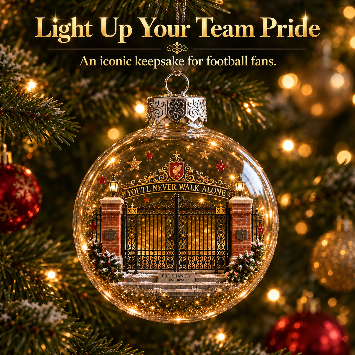 Light-Up Football Heritage Ornament