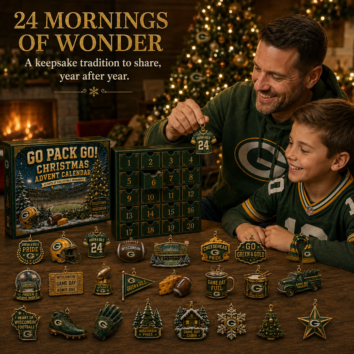 Go Pack Go! Football Christmas Advent Calendar