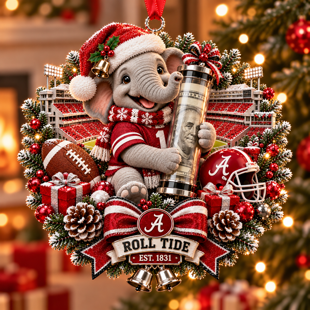 College Football Money Surprise Ornament
