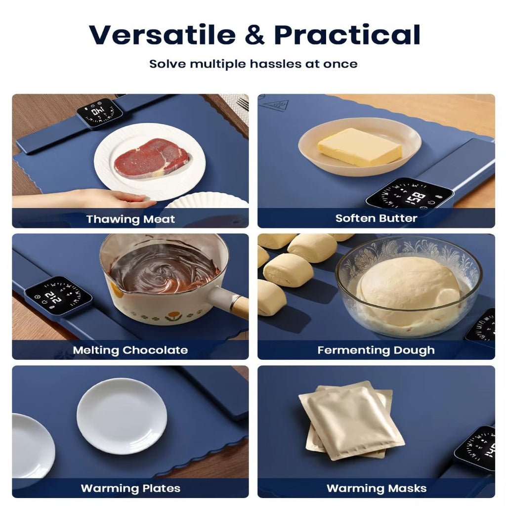Sikunuo | Safe Heat Roll-Up Electric Food Warmer Mat
